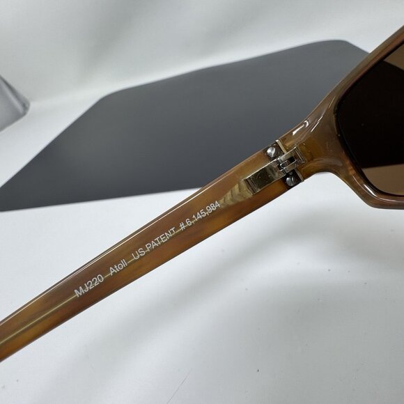 Maui Jim MJ 220 10 Tortoise Square Sunglasses Eyeglasses Frame Scratched Lenses